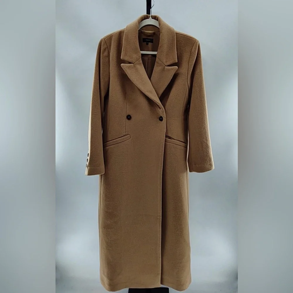 Quince Wool Cashmere Coat in Caramel (Size Medium) - Picture 3 of 4